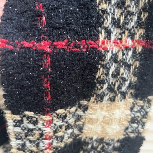 Burberry Scarf - Authentic Tartan Plaid Lambswool & Angora with Silver Shimmer - Picture 1 of 10